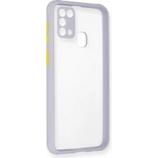 OEM Samsung Galaxy M31 Kılıf Miami Şeffaf Silikon - LILA-(5796) - VOANFD7517-5244