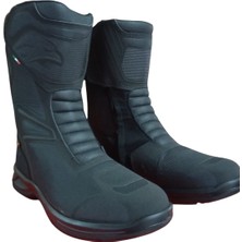Falco Motosiklet Botu Siyah Atlas 2 Motorcu Bot