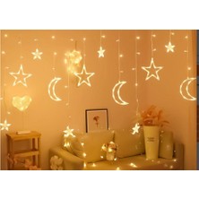 Shoplet Buğz Ay Yıldız Perde LED 3m