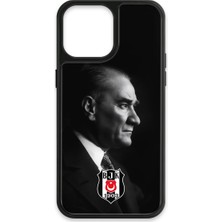 iPhone 13 Pro Max Uyumlu Beşiktaş Büyük Atatürk Cam Lisanslı Telefon Kılıfı