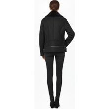 Paolo Framinco PF-066 Kuzu Derisi Siyah Kürk Deri Ceket