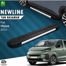 Universal S-Dizayn Fiat Ulysse Uzun Şase Newline Krom Yan Basamak 243 cm 2022 Üzeri A+ Kalite