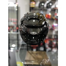 Hjc F71 Kask Karbon Siyah Şeffaf Vizörlü