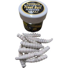 Renat Carp Renat Trout Bait Peynir Kokulu Silikon Larva Alabalık Yemi Beyaz