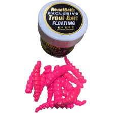 Renat Carp Renat Trout Bait Peynir Kokulu Silikon Larva Alabalık Yemi Pembe