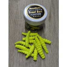 Renat Carp Renat Trout Bait Peynir Kokulu Silikon Larva Alabalık Yemi Limon Sarı