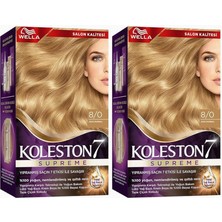 Hype Store Koleston Supreme Saç Boyası 8/0 Açık Kumral X2'li Set
