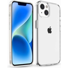 Hype Store Ehr. iPhone 15 Uyumlu Kamera Çıkıntılı Sert Sararmaz Kristal Mika Şeffaf Kılıf (Şeffaf, iPhone 15 )