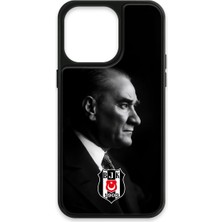 iPhone 15 Pro Max Uyumlu Beşiktaş Büyük Atatürk Cam Lisanslı Telefon Kılıfı