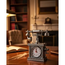 Yaman Market Vintage Telefon Tasarımlı Masa Saati ve Çalar Saat Dekoratif Model - KB002H-6HD1V8