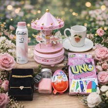 OEM 14 Şubat Sevgililer Gününe Özel Pembe Atlı Karınca Temalı Premium Konsept Hediye Kutusu