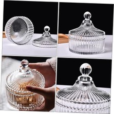 Braventa Collection Rotanev 2'li Kapaklı Cam Şeker Kavanozu Kristal Şekerlik