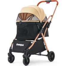 Zampa Nola Kedi & Köpek Arabası Haki - 15 kg Kapasiteli Şehir Içi Konfor ve Pratik Kullanım