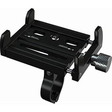 Hype Store Ally Mobile KR01 Bisiklet Motorsiklet Gidon Telefon Tutucu,metal Vidalı Siyah