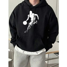 Şu Anda Basketbol Oynuyor Baskılar Erkekler Kapüşonlu Üstler Hip Hop Spor Kazaklar Rahat Gevş