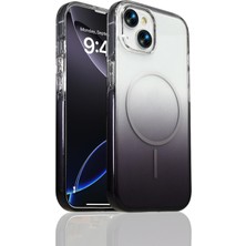 Paladyum Case iPhone 15 Uyumlu Sararmaz Sert Magsafe Özellikli Siyah Septik Kapak