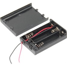 China IC-233E Aa Pil Yuvası 3'lü Kapaklı Switchli