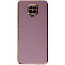 Epilons Newface Redmi Note 9 Kılıf Volet Silikon - Mor