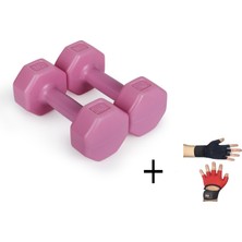 Besinistanbul Psspor 2 x 2 Pembe Renk Dambıl Set + Body Eldiveni