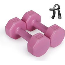 Besinistanbul Psspor 2 x 2 Pembe Renk Dambıl Set + Ayarlanabilir ve Sayaçlı El Yayı