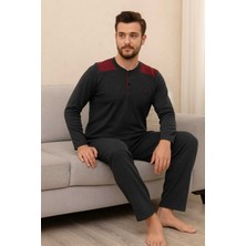 Tenra Erkek Pijama Takımı Uzun Kollu %100 Pamuk