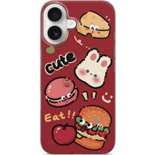 Lelia iPhone 17 Uyumlu Baskılı Şeffaf Telefon Kılıfı | Koleksiyon: Snacktoon Delight