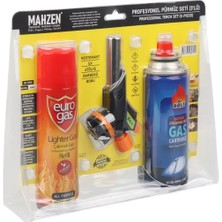 Go İthalat 3 Parça Profesyonel Pürmüz Seti Pürmüz Torch Çakmak Başlık- Kamp Gazı 400ml- Çakmak Gazı 270 (4989)