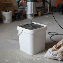 Jibi Boya Saten Alçı Karıştırma Kaba Alçı Karıştırma Fayans Yapıştırıcı Karıştırma Kare Kova 18 Lt