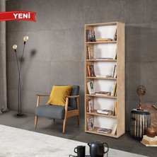 EVMO Home 8122 Evm Kitaplık , 6 Bölmeli , 5 Raflı , Safir