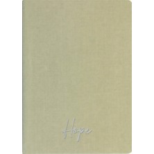 Kum Yayınevi Hope Defter - Keten Sert Kapak - Kareli 192 Sayfa – 15X21,3CM - Bej
