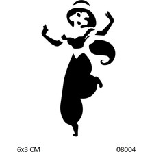 Airbrush Tattoo Dans ve Kadın Yapışkanlı Stencil Süsleme ve Boyama Kalıbı