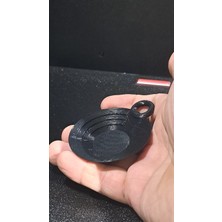 Atölye Matris Minyatür Altın Arama Tepsisi Şeklinde Anahtarlık 5.5 cm Tepsi Çapı 3D Baskı Pla Plastik
