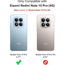 Coolacs Xiaomi Redmi Note 15 4g ile Uyumlu Kılıf Esnek Premium Yumuşak Silikon Telefon Kılıfı Kapak