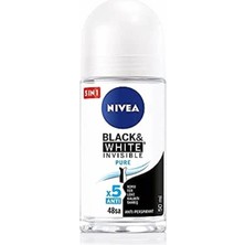 Hype Store Kadın Roll On Deodorant & White Invisible Pure 48 Saat Anti-Perspirant Koruma (50 Ml)