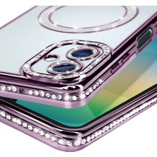Olinea Newface Galaxy A06 Joke Simli Magneticsafe Kılıf - Derin Mor