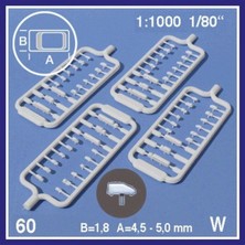 Schulcz 310101-2 1/100 Ölçek, 0 Ölçek, Karayolu Araçları Setı-Beyaz-30 Ad