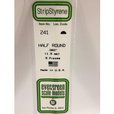 Evergreen 241 1,50*355 mm Yarım Daıre CUBUK-5ADET -Beyaz