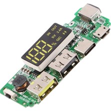 Voltaj Çift USB 5V 2.4A Ledli Micro Type-C Powerbank Modülü