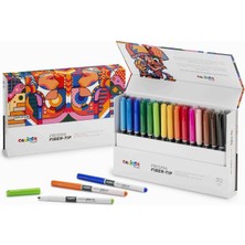 Hype Store Carioca Prısma Fiber Uç Keçeli Boya Kalemi 30LU (Sert )