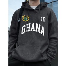 Ghana Emblem Letter Printing Hoodie Mens Winter Fleece Warm Pullover Jogging Pocket Sweatshir