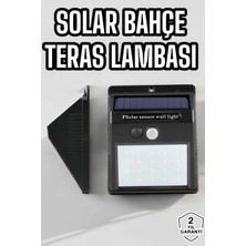 Güneş Enerjili Bahçe Lambası Solar Gece Aydınlatma Sensörlü Lamba - Lisinya