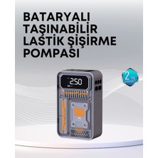 Shoplet Buğz 150 Psı Kablosuz Dijital Ekranlı Taşınabilir Araç Lastik Pompası