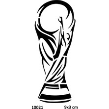 Airbrush Tattoo Şampiyonluk Kupası Yapışkanlı Stencil Süsleme ve Boyama Kalıbı Stencil Kalıp