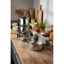 Bernardo Stella 8 Parça Çelik Tencere Seti