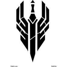 Airbrush Tattoo Savaş Maskesi Yapışkanlı Stencil Süsleme ve Boyama Kalıbı