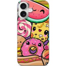 Lelia iPhone 17 Uyumlu Baskılı Şeffaf Telefon Kılıfı | Koleksiyon: Snacktoon Delight