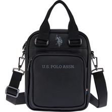 U.S. POLO ASSN Us Polo Assn 25037 Erkek El Çantası Omuz Çantası Postacı Çantası Siyah