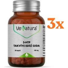  venatura 5 htp 30 kapsül - 3 adet (toplam 90 kapsül) - dezenfektan hediyeli (%72 alkol)