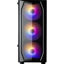 Kaia Life Zalman N4 Rev.1, Megamax, 600W 80+ Bronz, Mesh Panel, Tempered Glass, Rgb, Atx Gamıng Kasa