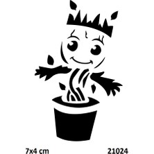 Airbrush Tattoo Saksı Oyuncak Yapışkanlı Stencil Süsleme ve Boyama Kalıbı